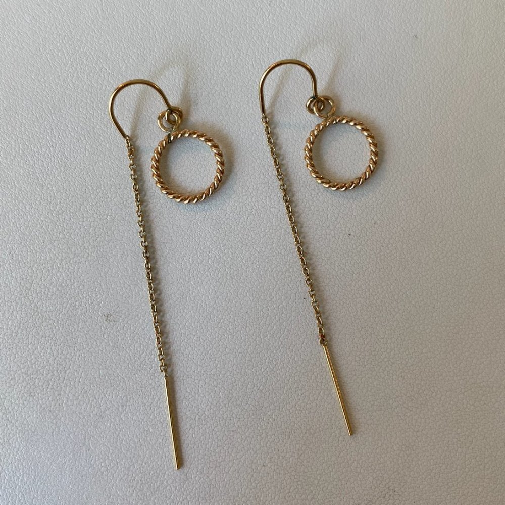 NWOT Shop Kolohe Gold Filled Ear Threaders